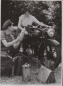 Preview: Zuendapp Motorbike when changing Valvoline-Motoroil 1954 original photo (4563)